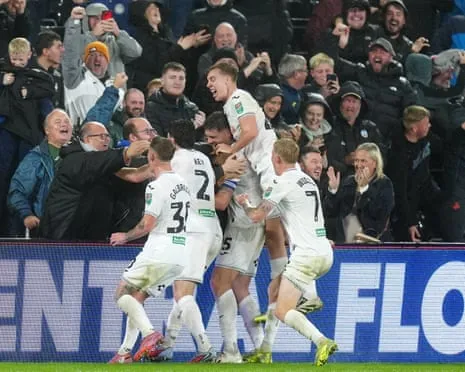 Agony for Forest's Manager as Swansea Surprise Nottingham Forest with Late Comeback