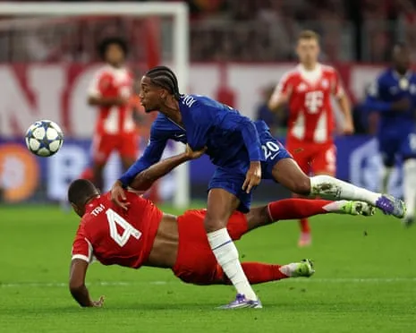 The Blues' boss rages as the German giants defender Jonathan Tah avoids dismissal in UCL defeat